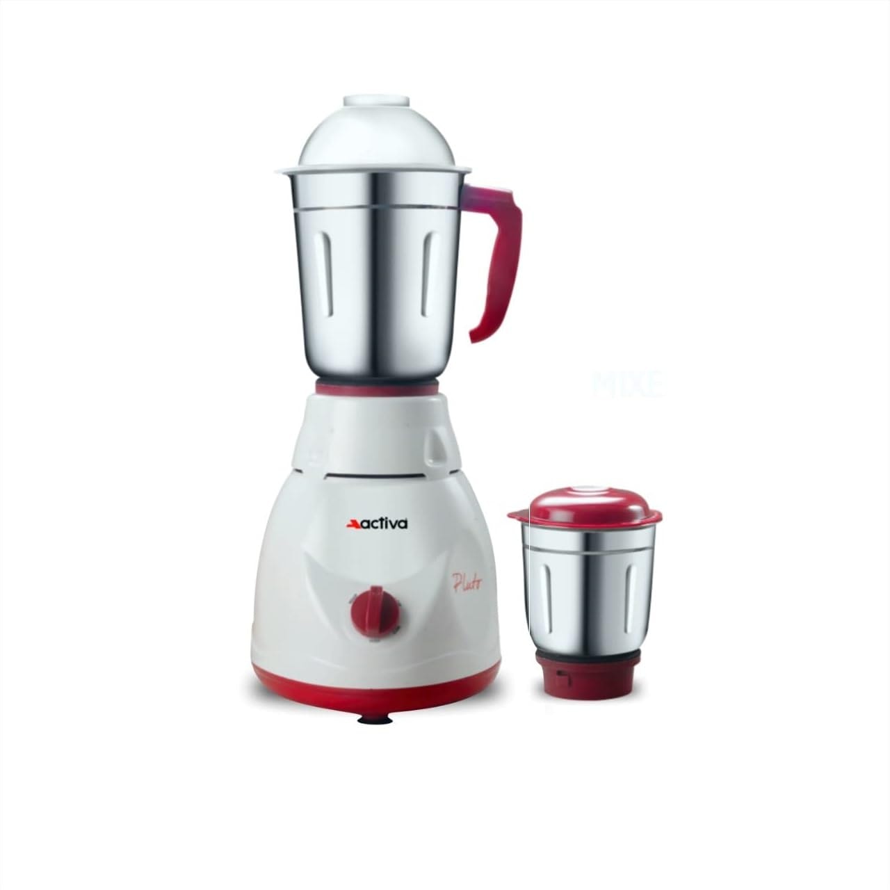 ACTIVA Pluto 500W Mixer Grinder with 2 Jars, Shock-Proof ABS Body, Heavy-Duty Motor, 2 Years Warranty, White